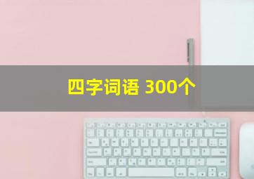 四字词语 300个